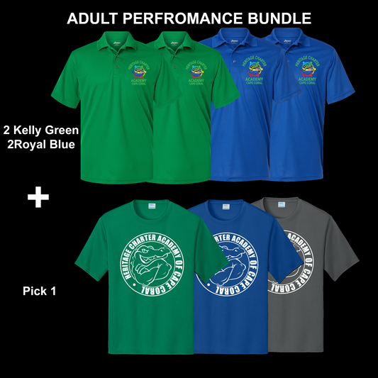Adult Performance Kelly Green & Royal Blue Bundle