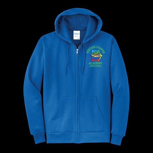 Heritage Charter Academy Full Zip Hooded Sweatshirt
