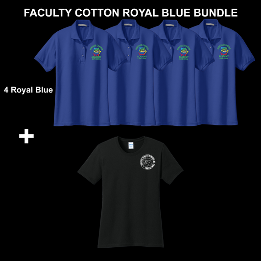 Faculty Ladies Cotton Royal Blue Bundle