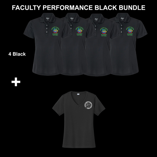 Faculty Ladies Performance Black Bundle