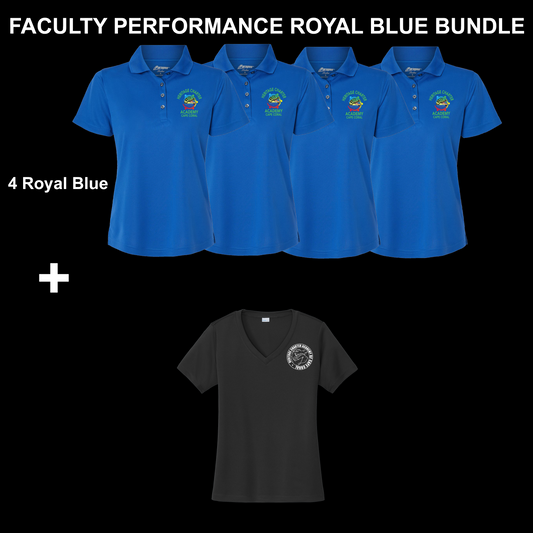 Faculty Ladies Performance Royal Blue Bundle