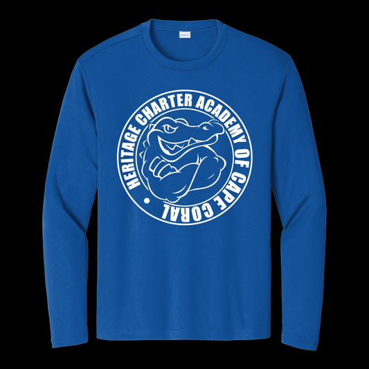 Heritage Charter Academy Long Sleeve Performance Spirit Shirt