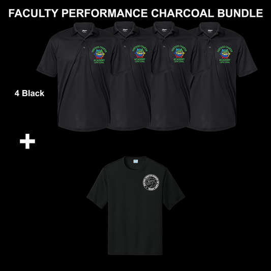 Faculty Performance Polo Black Bundle