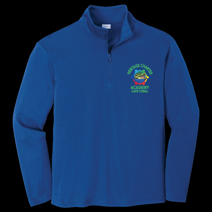 Heritage Charter Academy Quarter Zip Performance Pullover Sweatshirt