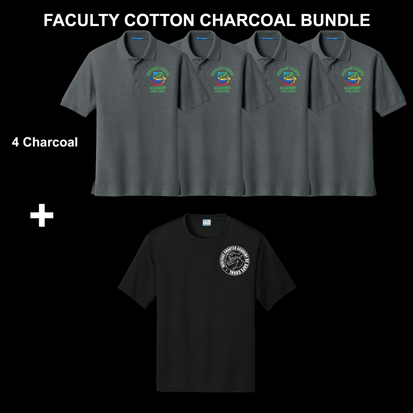 Faculty Cotton Charcoal Bundle