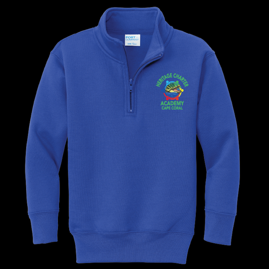Heritage Charter Academy Quarter Zip Pullover Sweatshirt