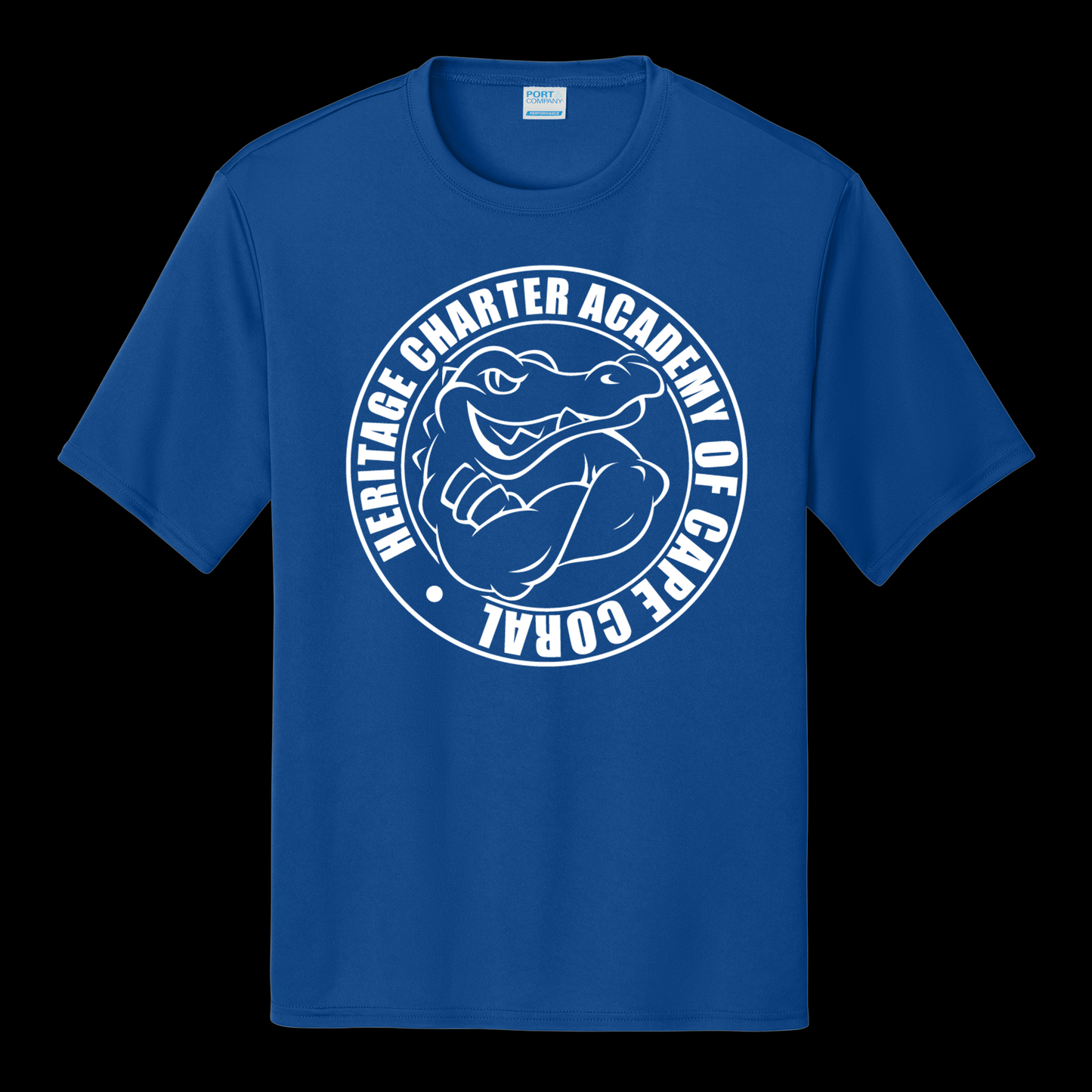 Heritage Charter Academy Short Sleeve Performance Spirit Shirt