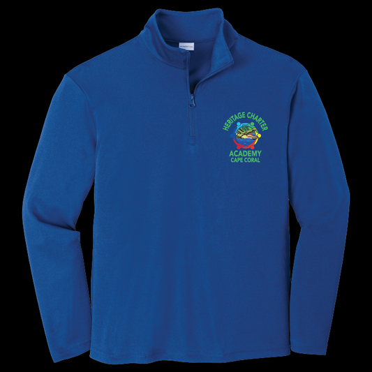 Heritage Charter Academy Quarter Zip Performance Pullover Sweatshirt